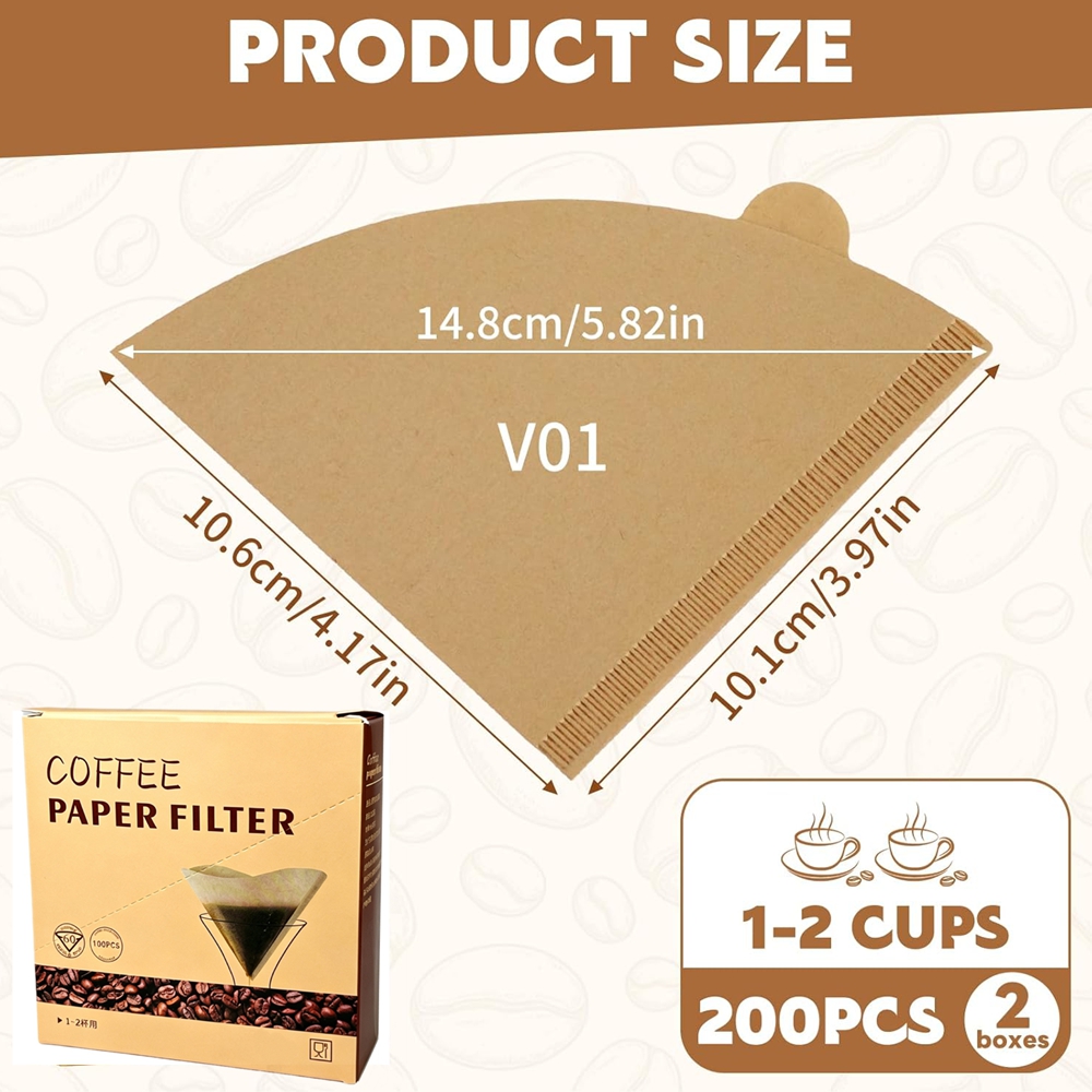 Coffee Filters 200 Count Cone  - Coffee Equipment For Home 评论和价格
