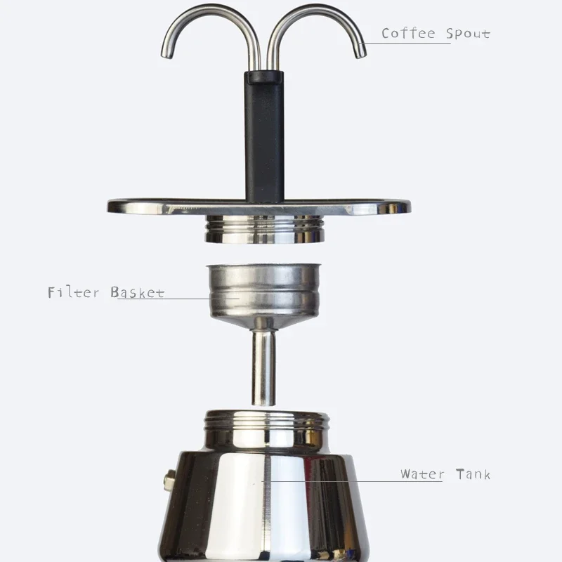 200ML Mini Moka Pot Double Tub - Coffee Equipment Wdt 评论和价格