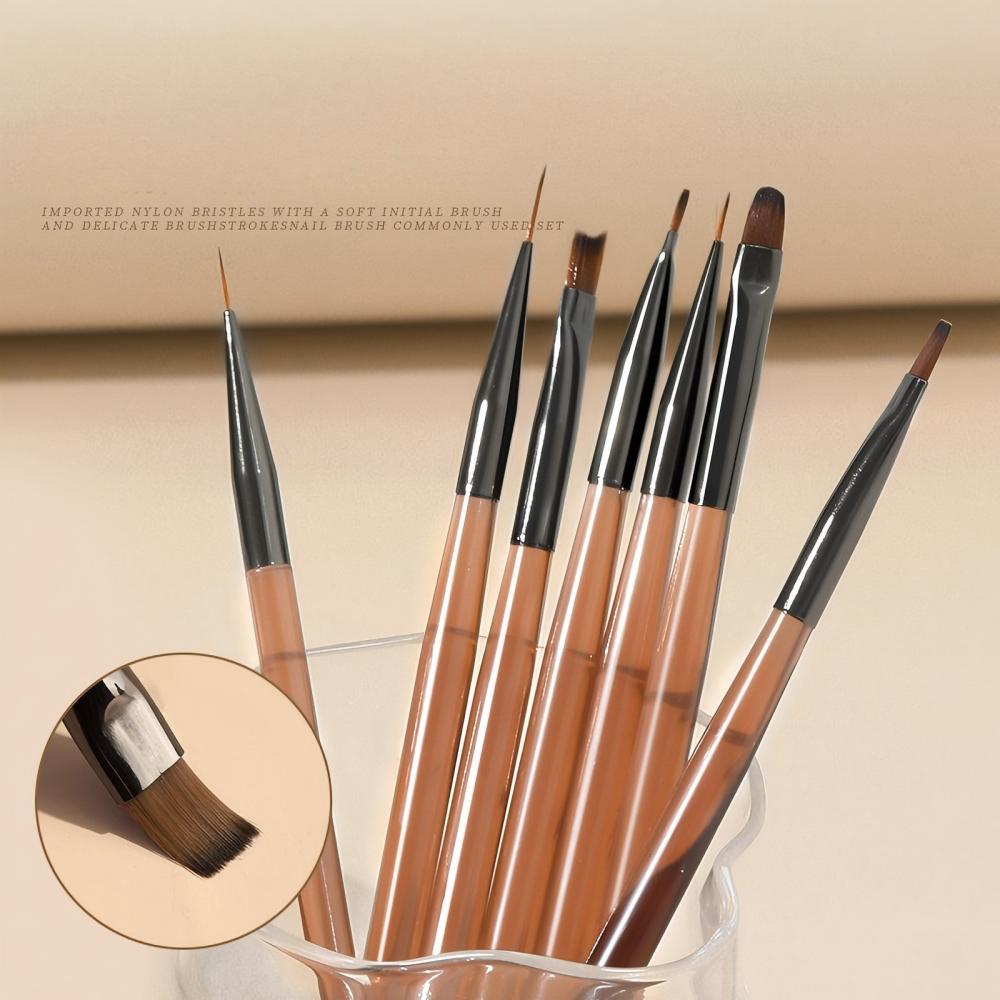 9Pcs Multi Head Nail Art Brush - Group Head Brush 评论和价格