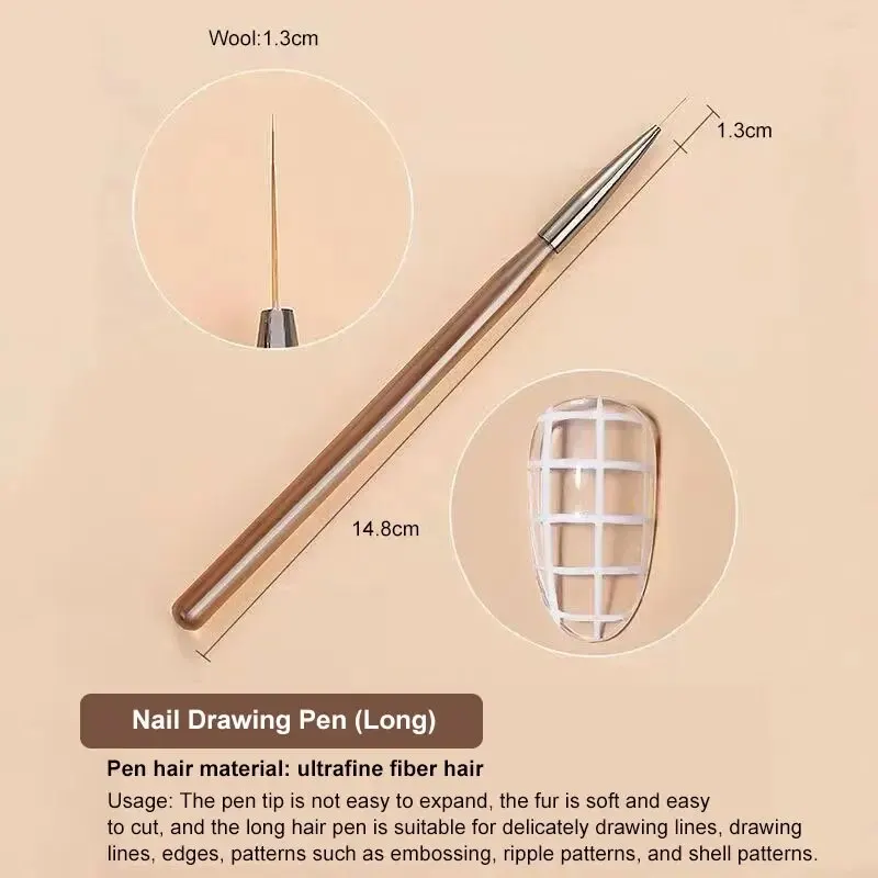9Pcs Multi Head Nail Art Brush - Group Head Brush 评论和价格