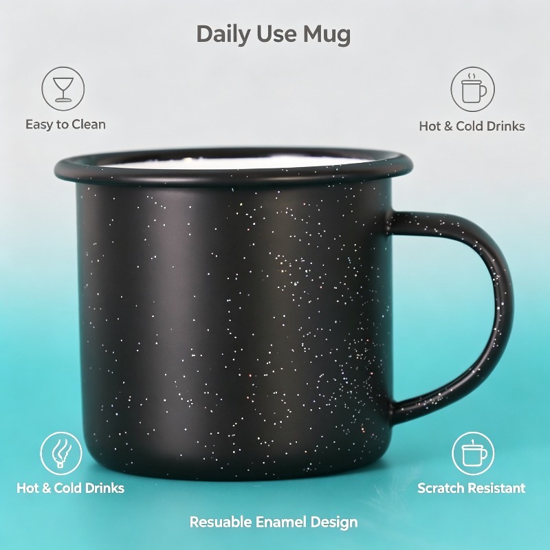 Vintage Enamel Mug with Star‑D - Coffee Equipment For Home 评论和价格