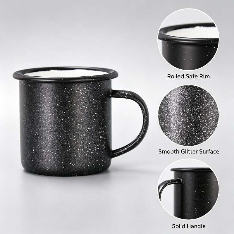 Vintage Enamel Mug with Star‑D - Coffee Equipment For Home 评论和价格