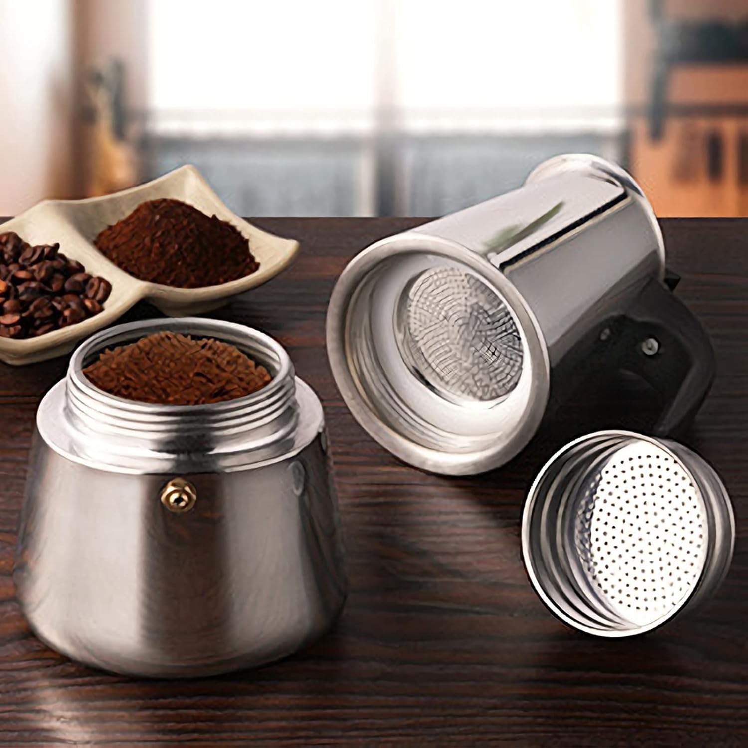 4/6/9 Cups Moka Pot Caffe Mach - Coffee Equipment Wdt 评论和价格