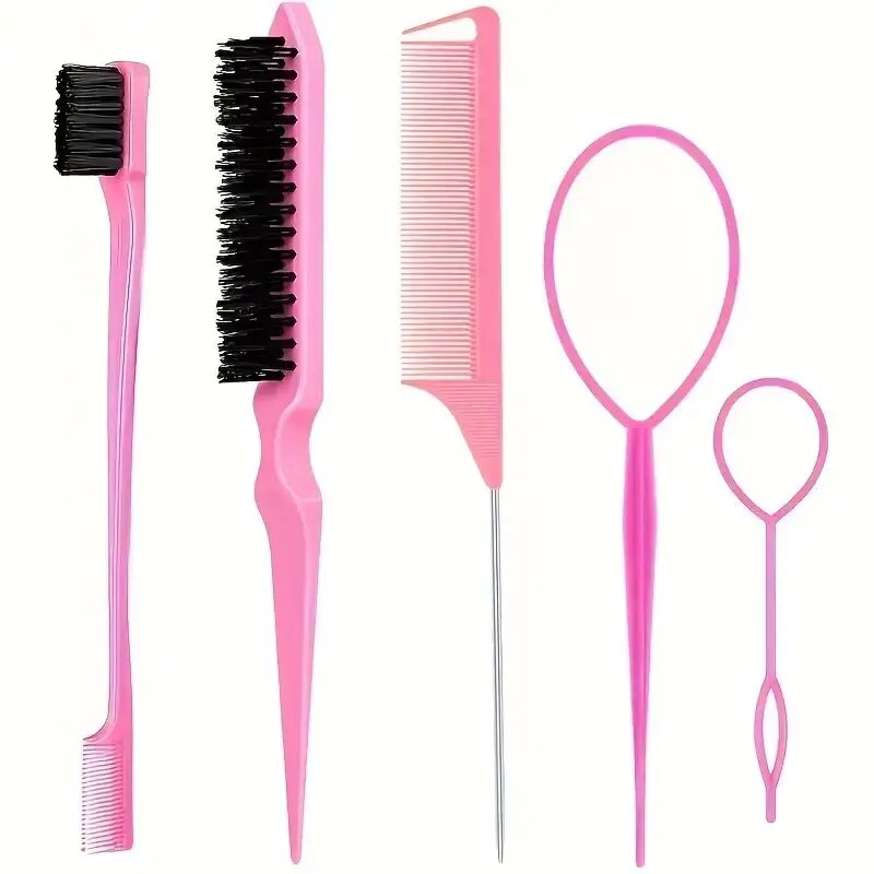 5pcs Hairdressing Tools Pointe - Group Head Brush 评论和价格
