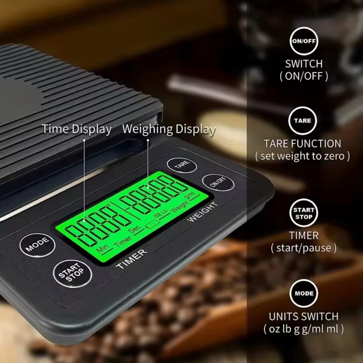 Digital Drip Coffee Scale 3kg  - Scale Drip Timer 评论和价格