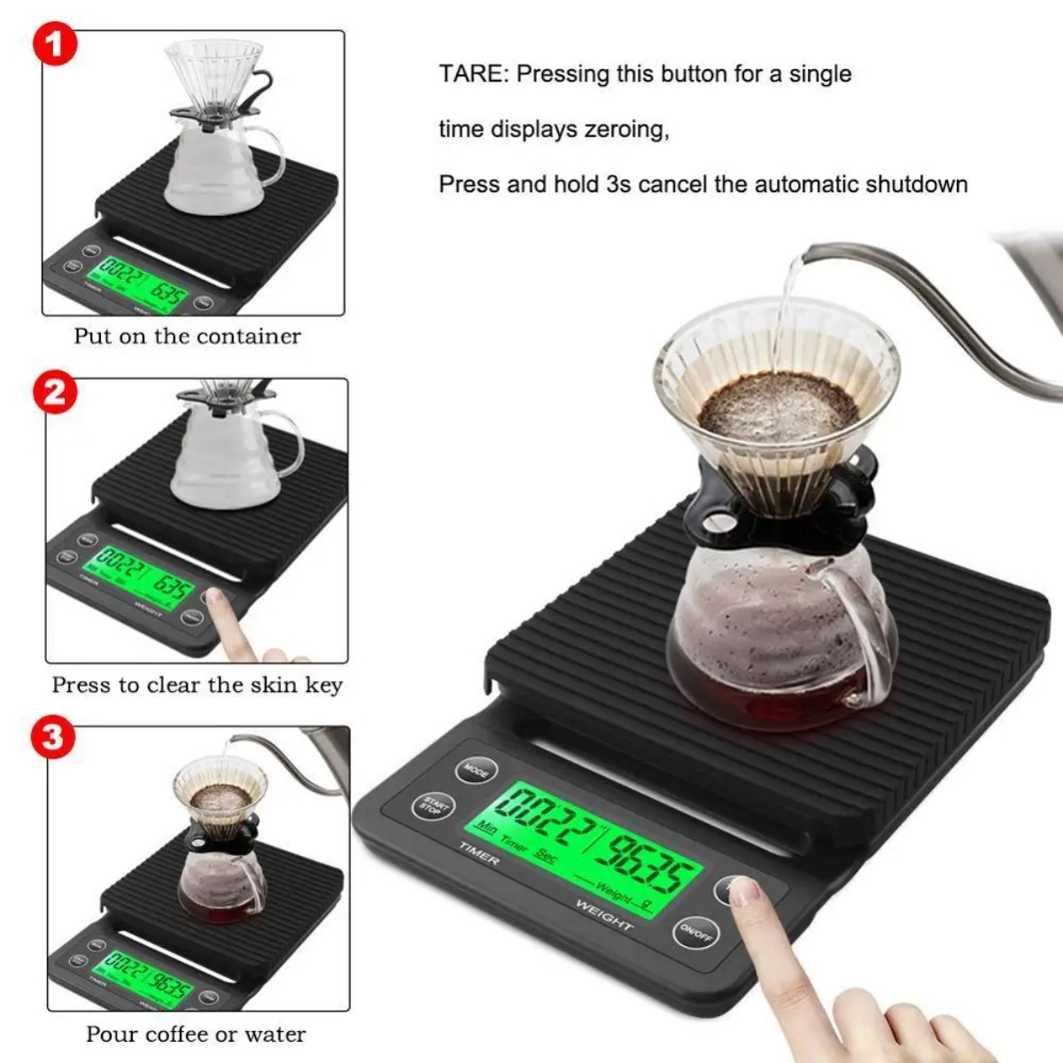 Digital Drip Coffee Scale 3kg  - Scale Drip Timer 评论和价格